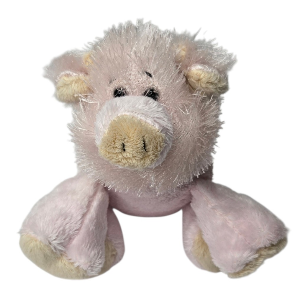 Ganz Lil Kinz Pig Plush 7" Pink HS002 Retired 2005 Farm Stuffed Animal No Code‎